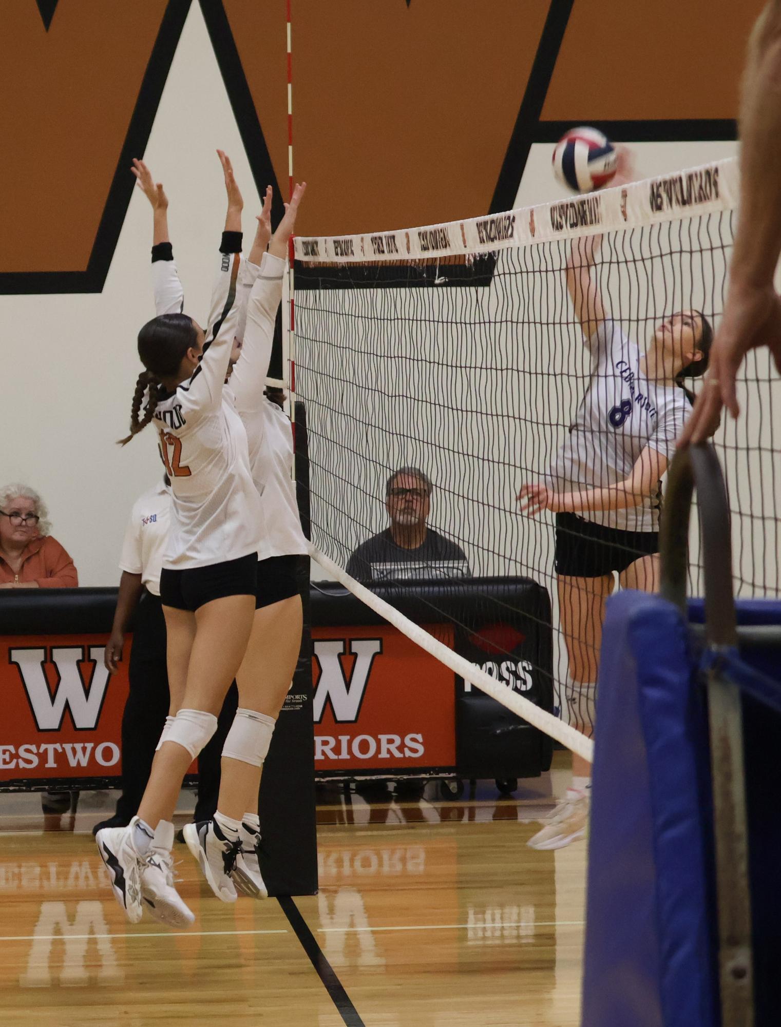 JV White Volleyball Falls Just Under Cedar Ridge 2-0