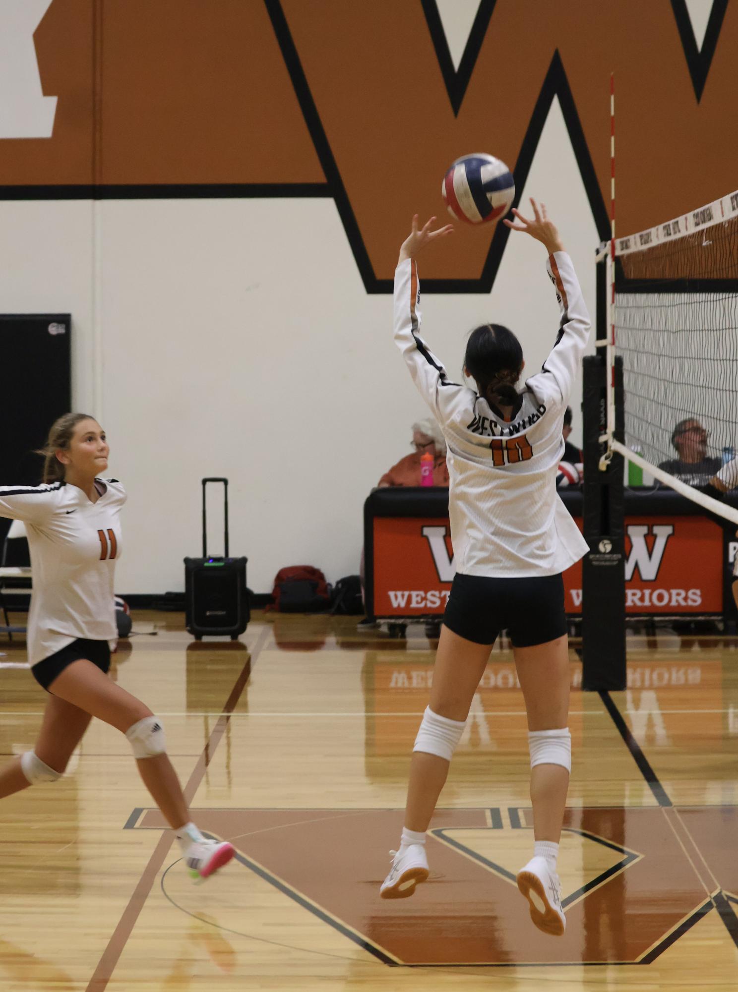 JV White Volleyball Falls Just Under Cedar Ridge 2-0