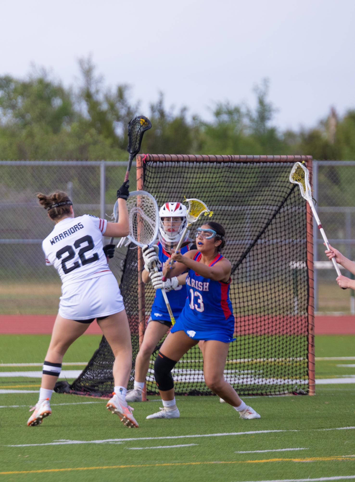 Varsity Girls Lacrosse Slashes Dallas Parish Panthers 10-4