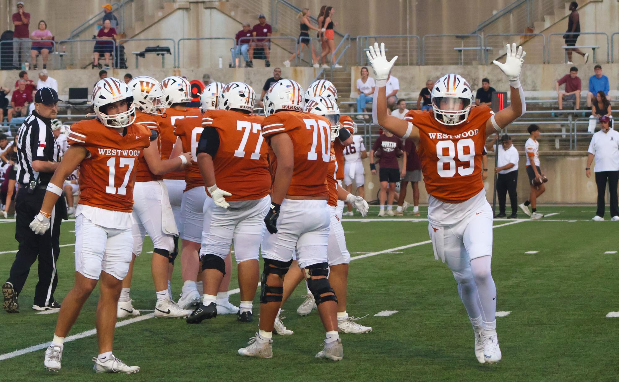 Varsity Football Conquers Austin High 39-9