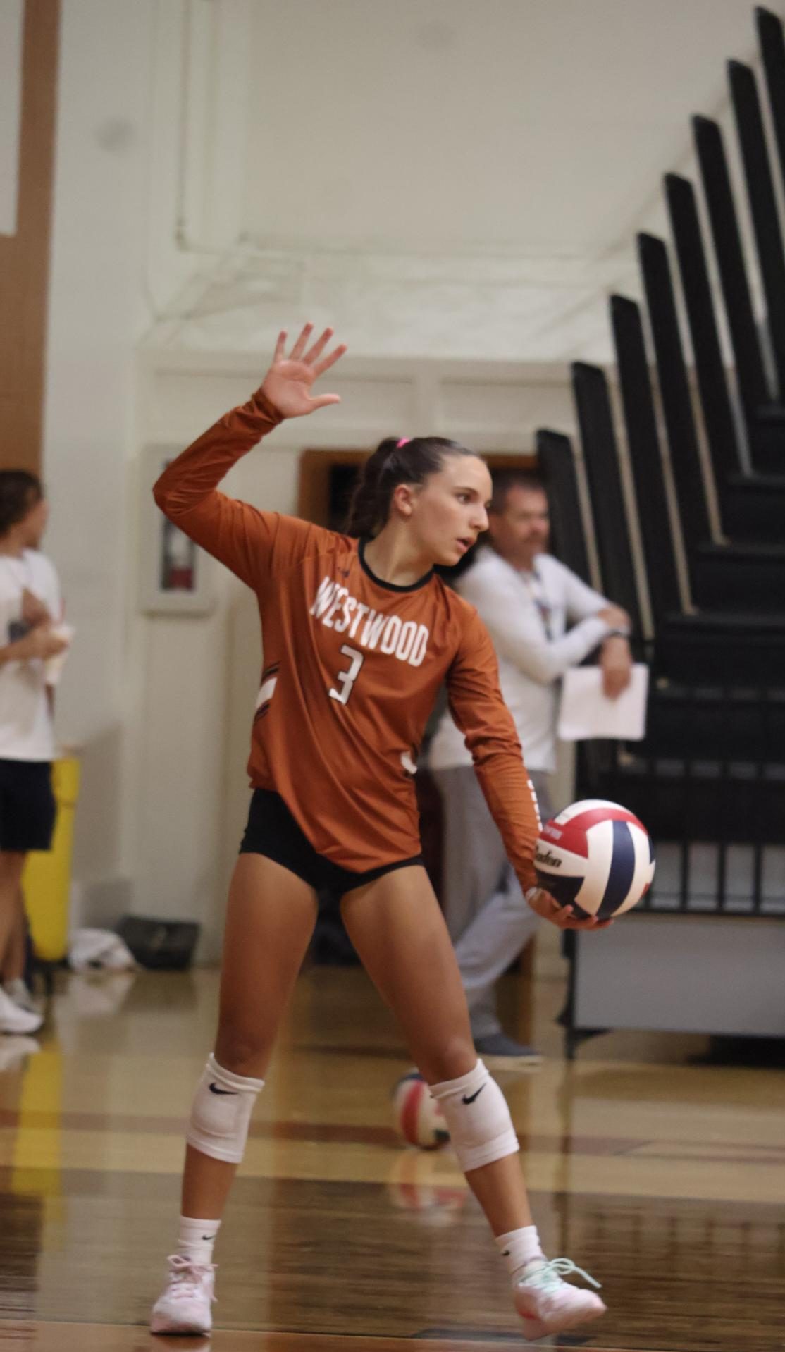 JV Orange Volleyball Slips Through to Take Win Against Cedar Ridge 2-1
