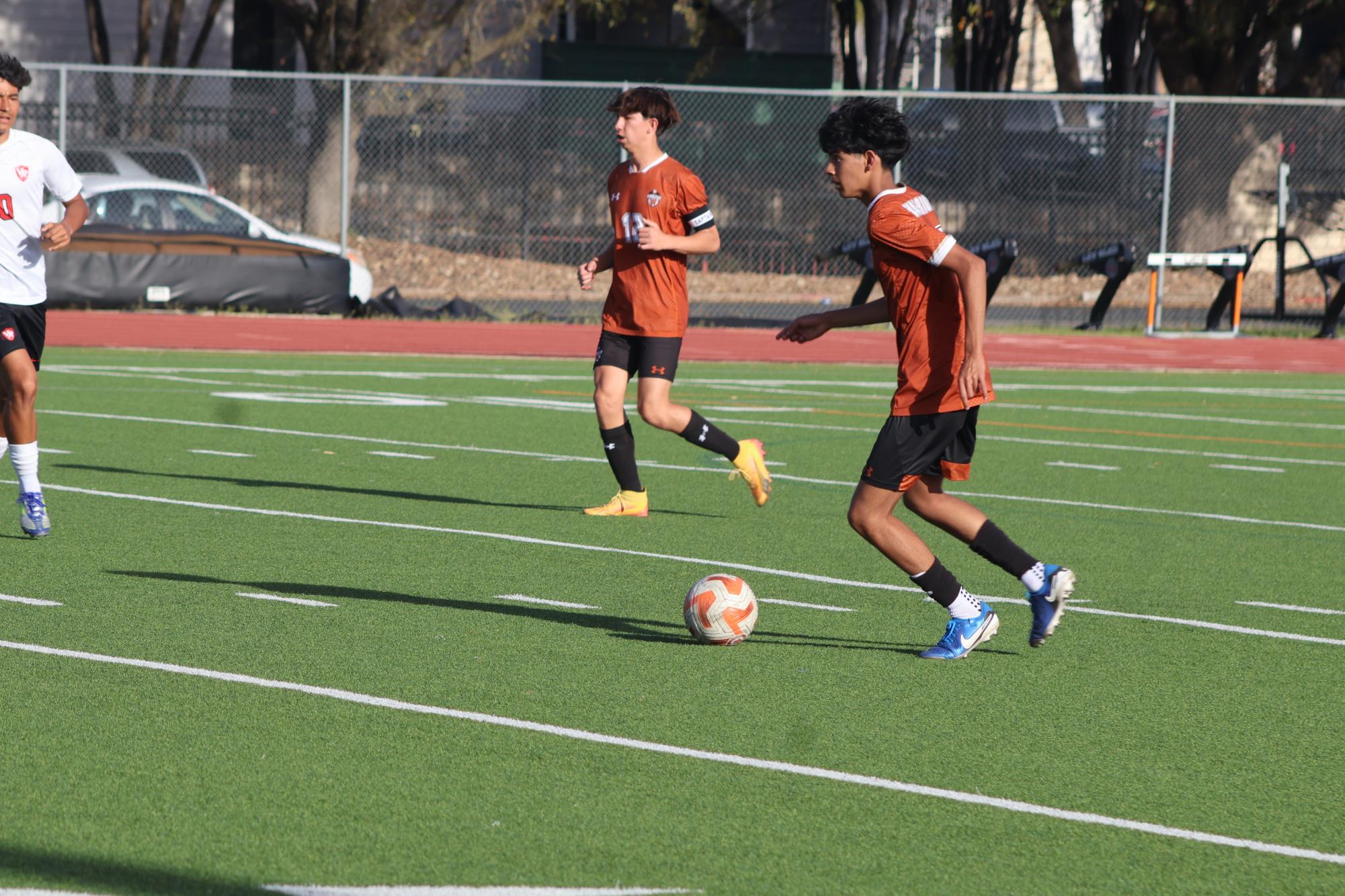 Westwood Warriors JV Orange Boys Soccer Narrowly Defeat Vista Ridge Raiders 1-0