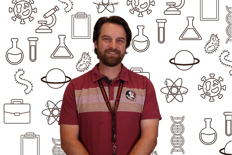 Science Teacher and Tennis Coach Mr. Daniel Veve was announced as the 2024-2025 Teacher of the Year. 