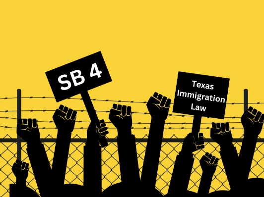 Senate Bill 4 is a new Texas law that criminalizes illegal immigration and expands state law enforcement officials' abilities to detain suspected migrants. The law has sparked protests from Mexican-Americans and immigration rights activists.