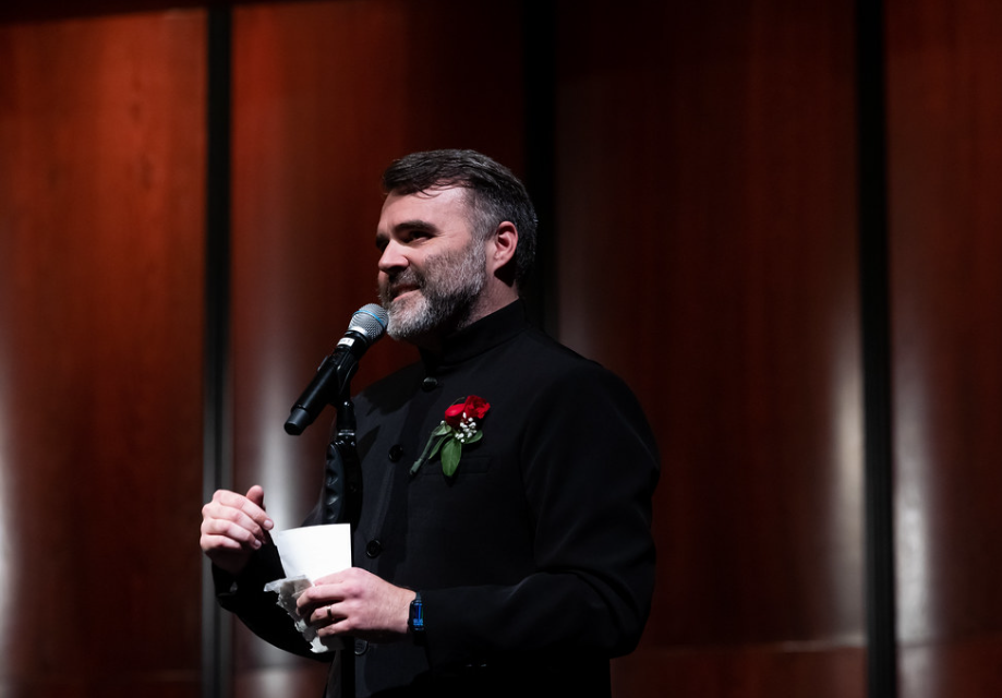 Thanking his co-workers, Head Band Director Thomas Turpin expresses his gratitude to the Warrior Band. 2024 would mark his 15th and final year teaching at Westwood before he departs. “Working with this community has been one of the greatest honors of my life. The students and staff are world-class, and they have pushed me to be a better teacher and version of myself every day,” Mr. Turpin said.  “I have grown as a person, musician, and academic, and I am so grateful that I've been able to call Westwood my musical home for 15 years.”